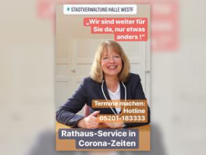 Rathaus Motiv zum Service in Corona-Zeiten